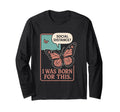 Anti Social Butterfly Introvert Meme T-Shirt - Trendy Graphic Men Women - T-Shirt, Sweatshirt, Hoodie