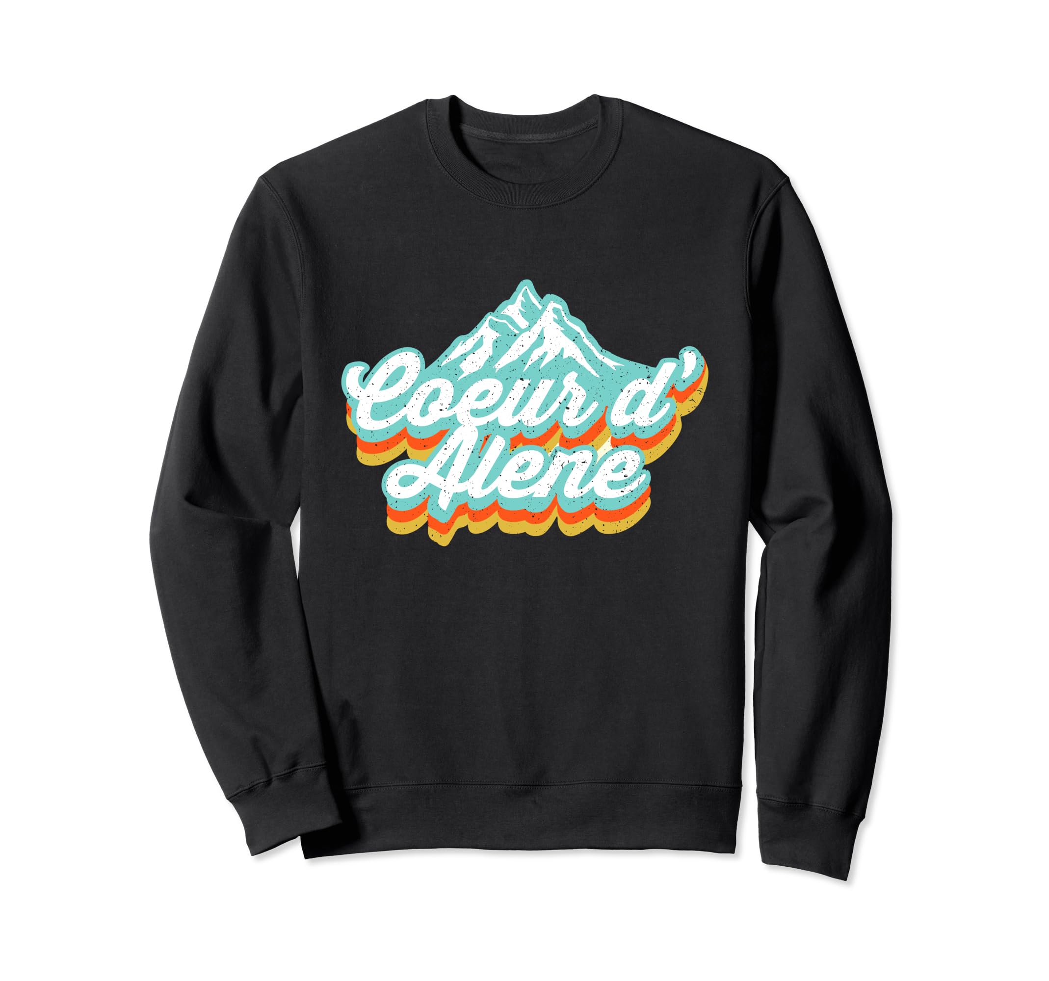 80S Typography Coeur Dalene Sweatshirt - Fun Novelty Design for Adults - T-Shirt, Sweatshirt, Hoodie