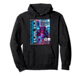 Tokyo City 80S Synthwave Samurai Hoodie - Fun Novelty Design for Adults - T-Shirt, Sweatshirt, Hoodie