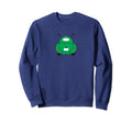 Green Little Minimalist Oval Sweatshirt - Casual Everyday Wear Men Women - T-Shirt, Sweatshirt, Hoodie