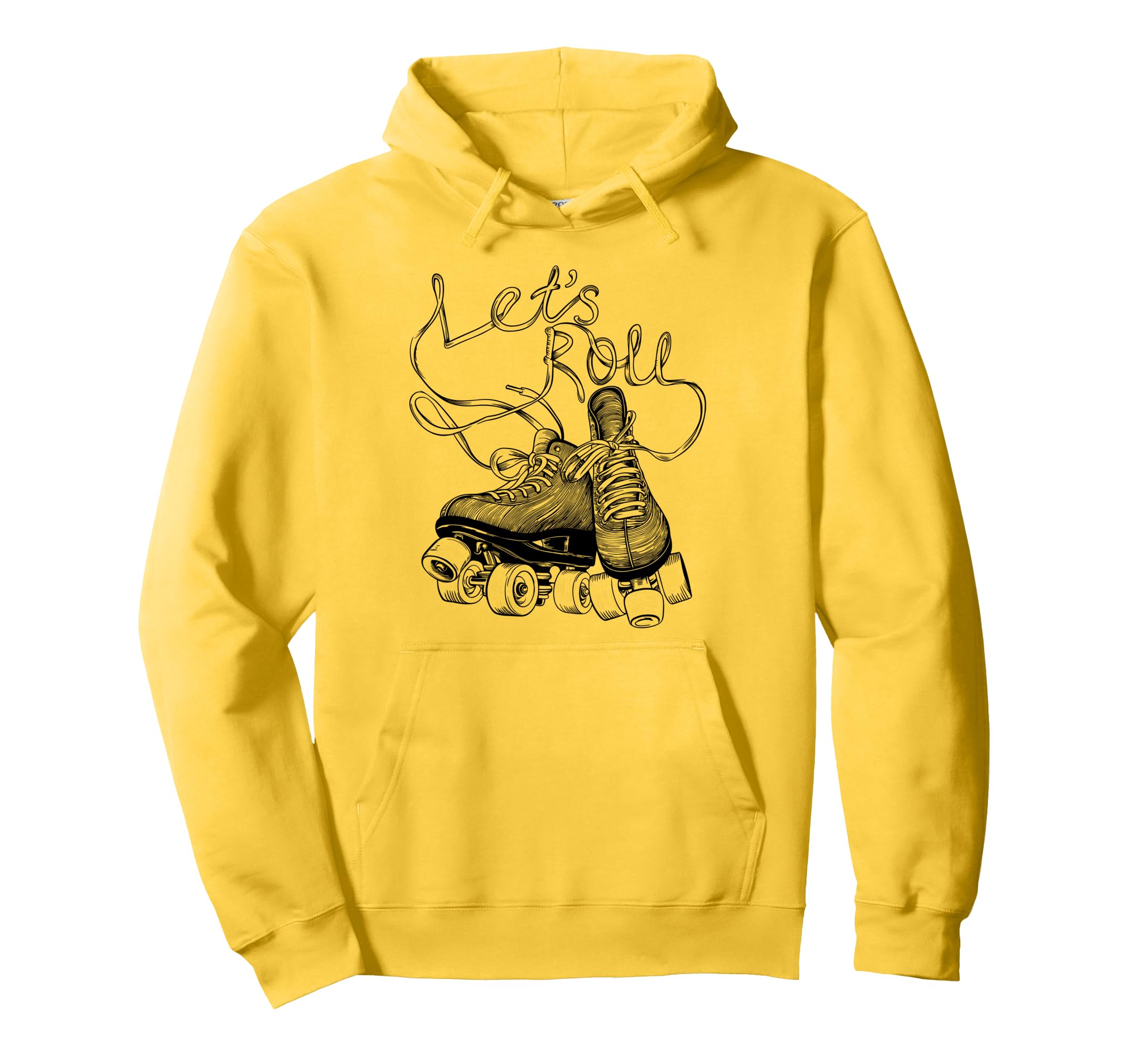 Let S Roll Roller Skating Skater Skate 70S Hoodie - Novelty Apparel Unisex - T-Shirt, Sweatshirt, Hoodie