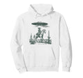 Cowboy Ufo Encounter Alien Western Hoodie - Aesthetic Graphic Men Women - T-Shirt, Sweatshirt, Hoodie