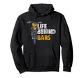 Motocross Life Behind Dirt Bike Bars Hoodie - Unique Graphic for Adults - T-Shirt, Sweatshirt, Hoodie