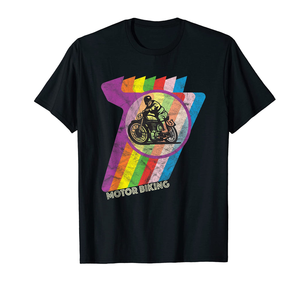 Motorbiking Motorcycle Rider Cafe Racer T-Shirt - Custom Art Print Unisex - T-Shirt, Sweatshirt, Hoodie