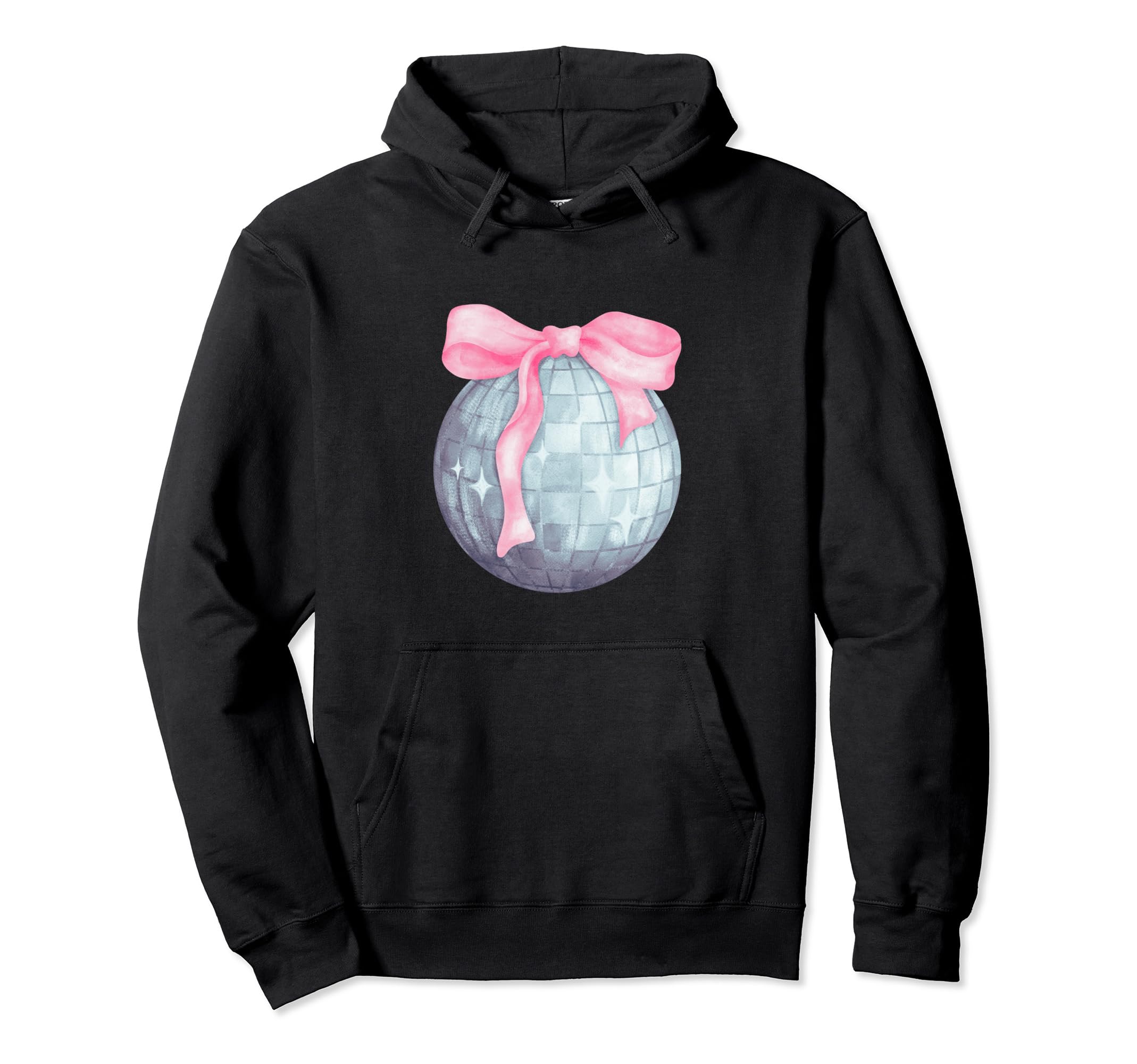 Disco Ball Coquette Girly Aesthetic Hoodie - Trendy Graphic Unisex - T-Shirt, Sweatshirt, Hoodie