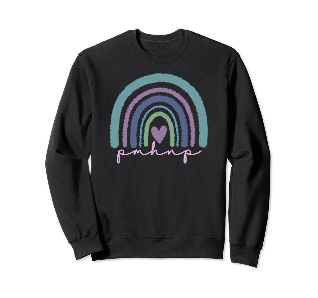 Pmhnp Rainbow Psychiatric Mental Sweatshirt - Unique Graphic for Adults - T-Shirt, Sweatshirt, Hoodie