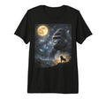 Howling Gorilla Full Moon Starry T-Shirt - Minimalist Print Men Women - T-Shirt, Sweatshirt, Hoodie
