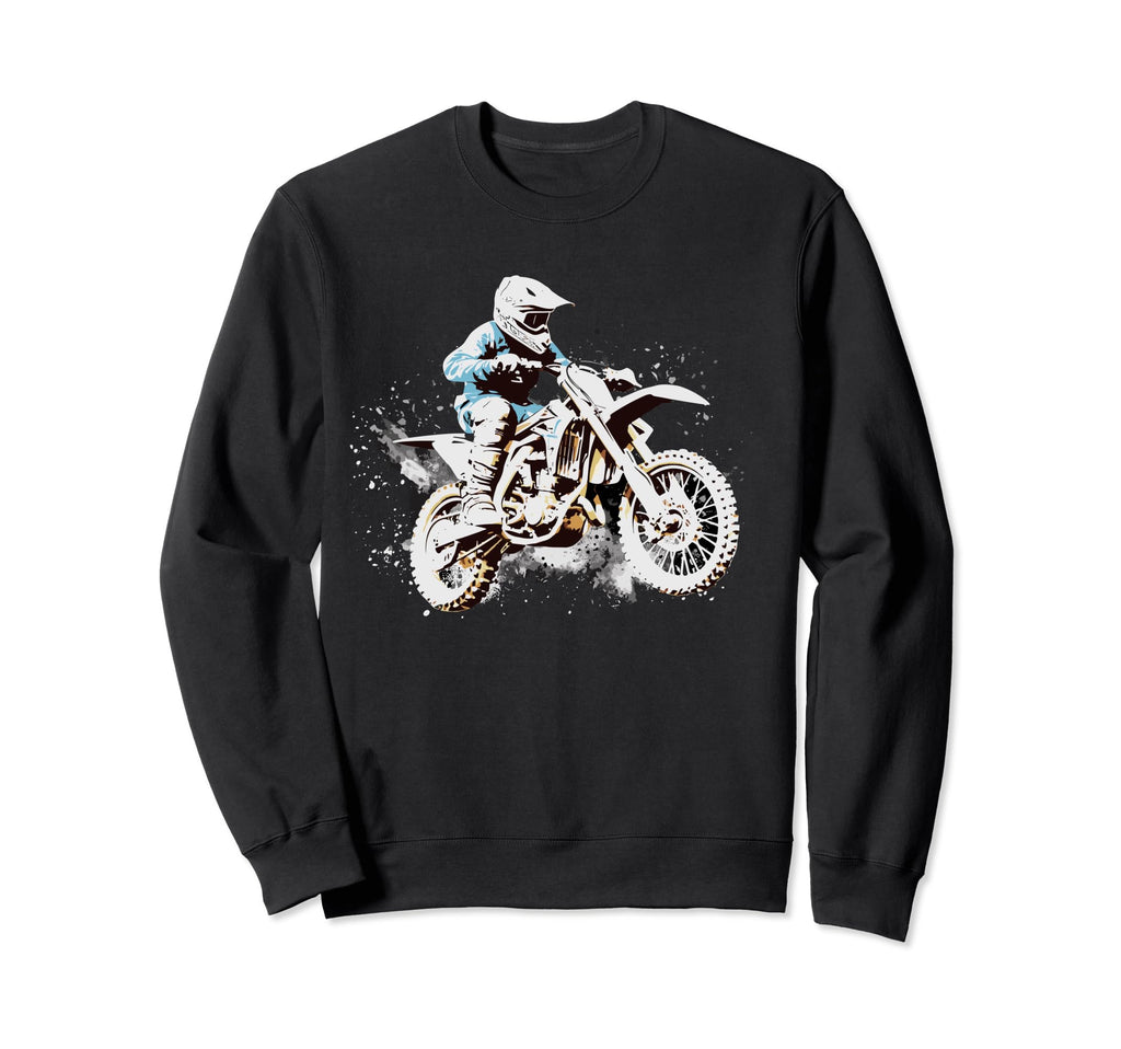 Dirt Bike Riding Motocross Racing Sweatshirt - Minimalist Print Men Women - T-Shirt, Sweatshirt, Hoodie