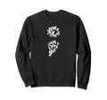 Semicolon Mental Health Awareness Sweatshirt - Minimalist Print Unisex - T-Shirt, Sweatshirt, Hoodie