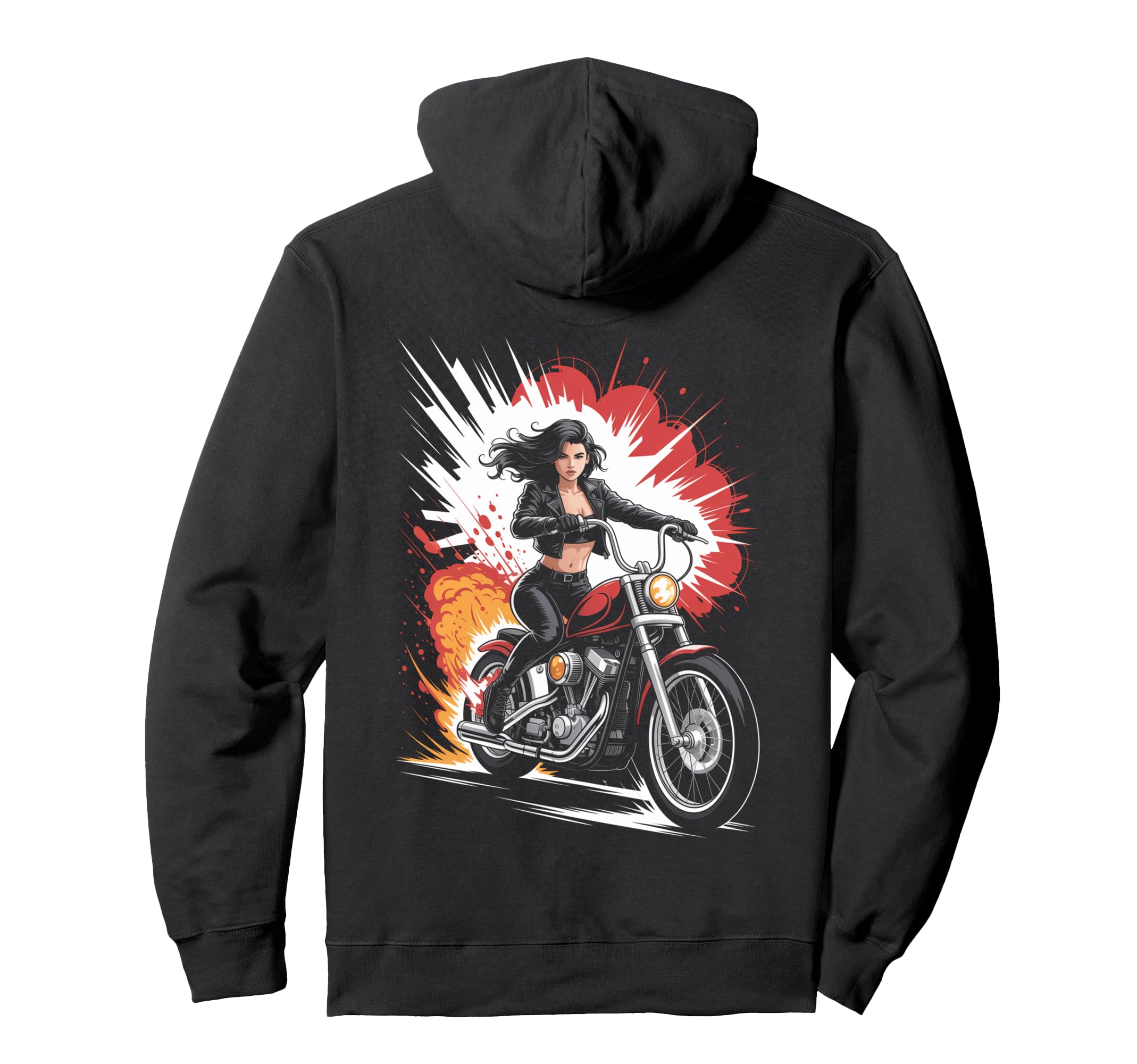 Biker Riding Motorcycle Outfit Rider Hoodie - Casual Everyday Wear Unisex - T-Shirt, Sweatshirt, Hoodie