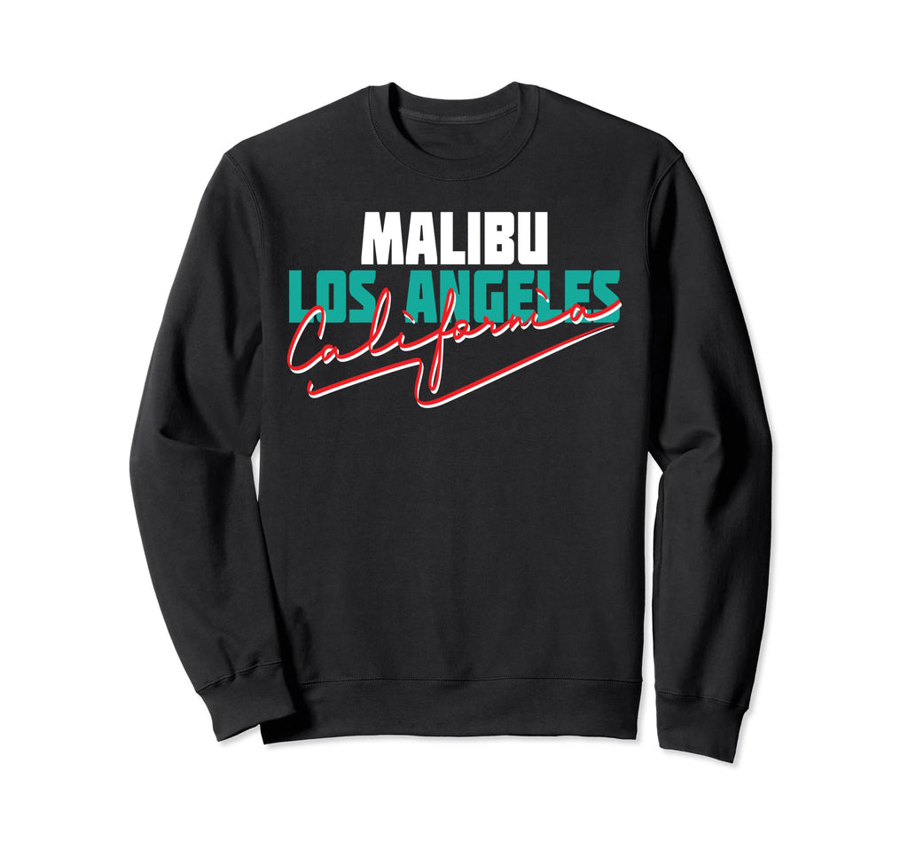 Malibu Los Angeles California Usa Sweatshirt - Graphic Print for Adults - T-Shirt, Sweatshirt, Hoodie
