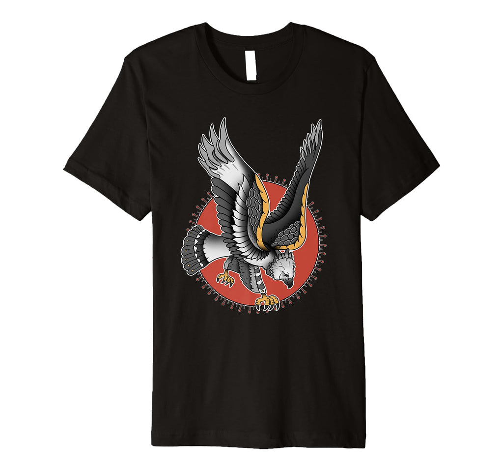American Traditional Harpy Eagle Tattoo T-Shirt - Novelty Apparel Men Women - T-Shirt, Sweatshirt, Hoodie