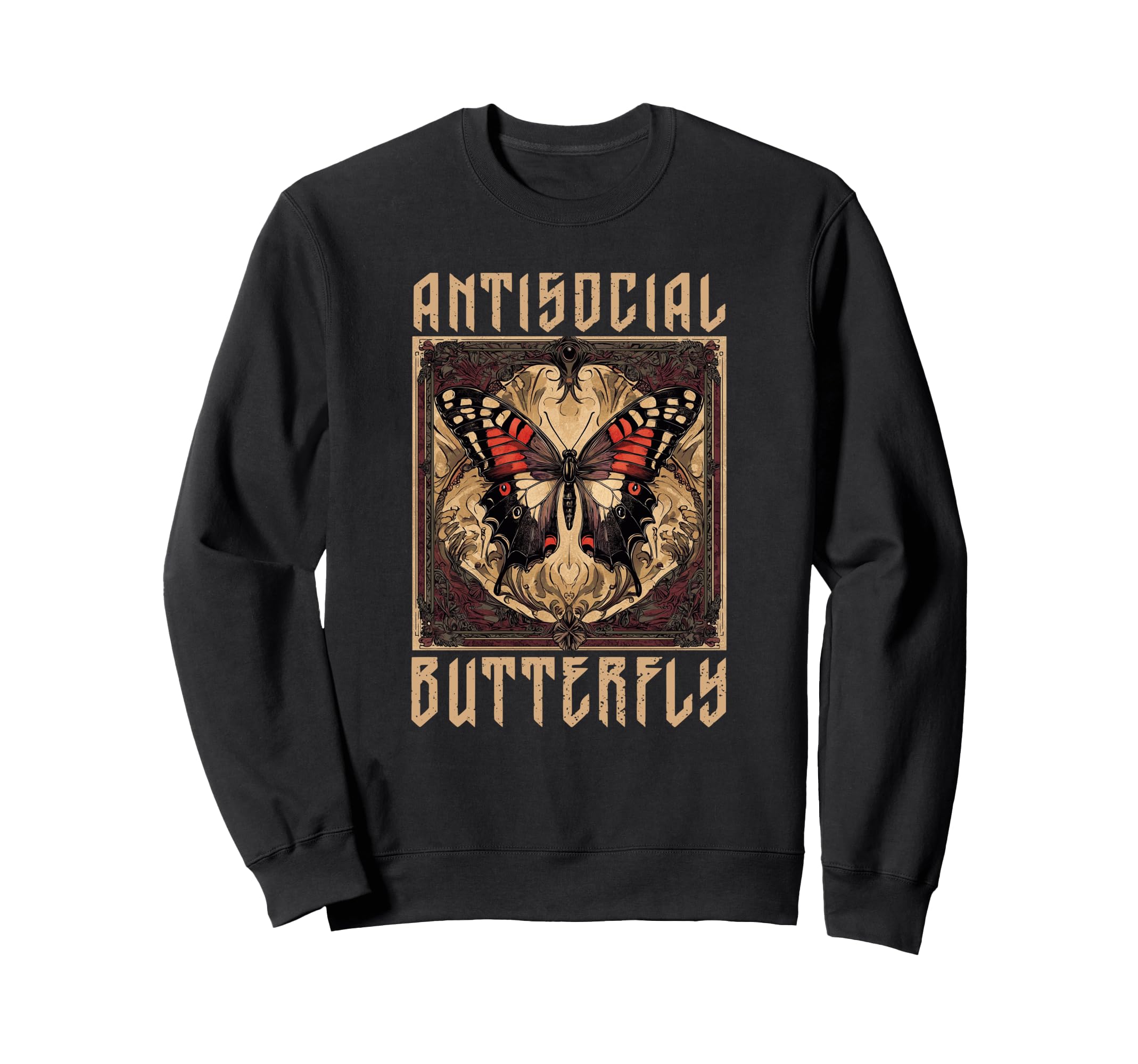 Antisocial Butterfly Gift Sweatshirt - Unique Graphic for Adults - T-Shirt, Sweatshirt, Hoodie