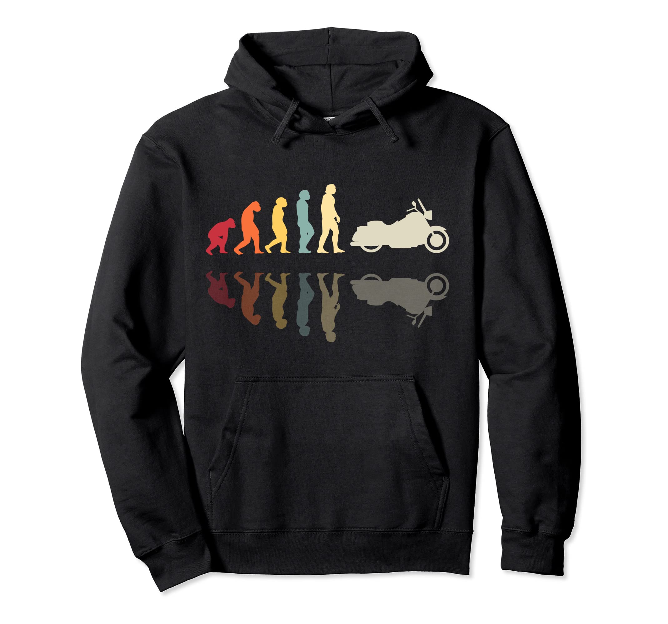Motorcycle Evolution Chopper Biker Hoodie - Aesthetic Graphic Unisex - T-Shirt, Sweatshirt, Hoodie
