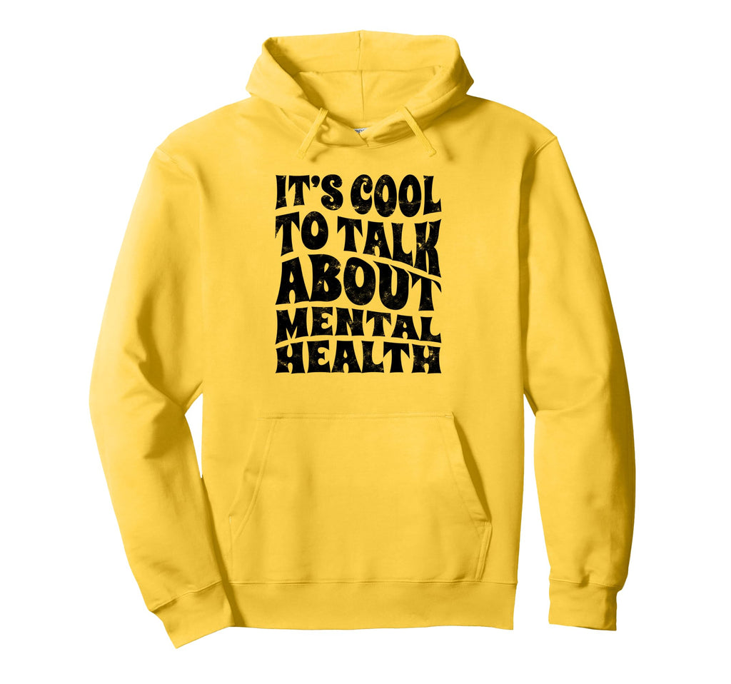 Its To Talk About Mental Health Hoodie - Minimalist Print for Adults - T-Shirt, Sweatshirt, Hoodie