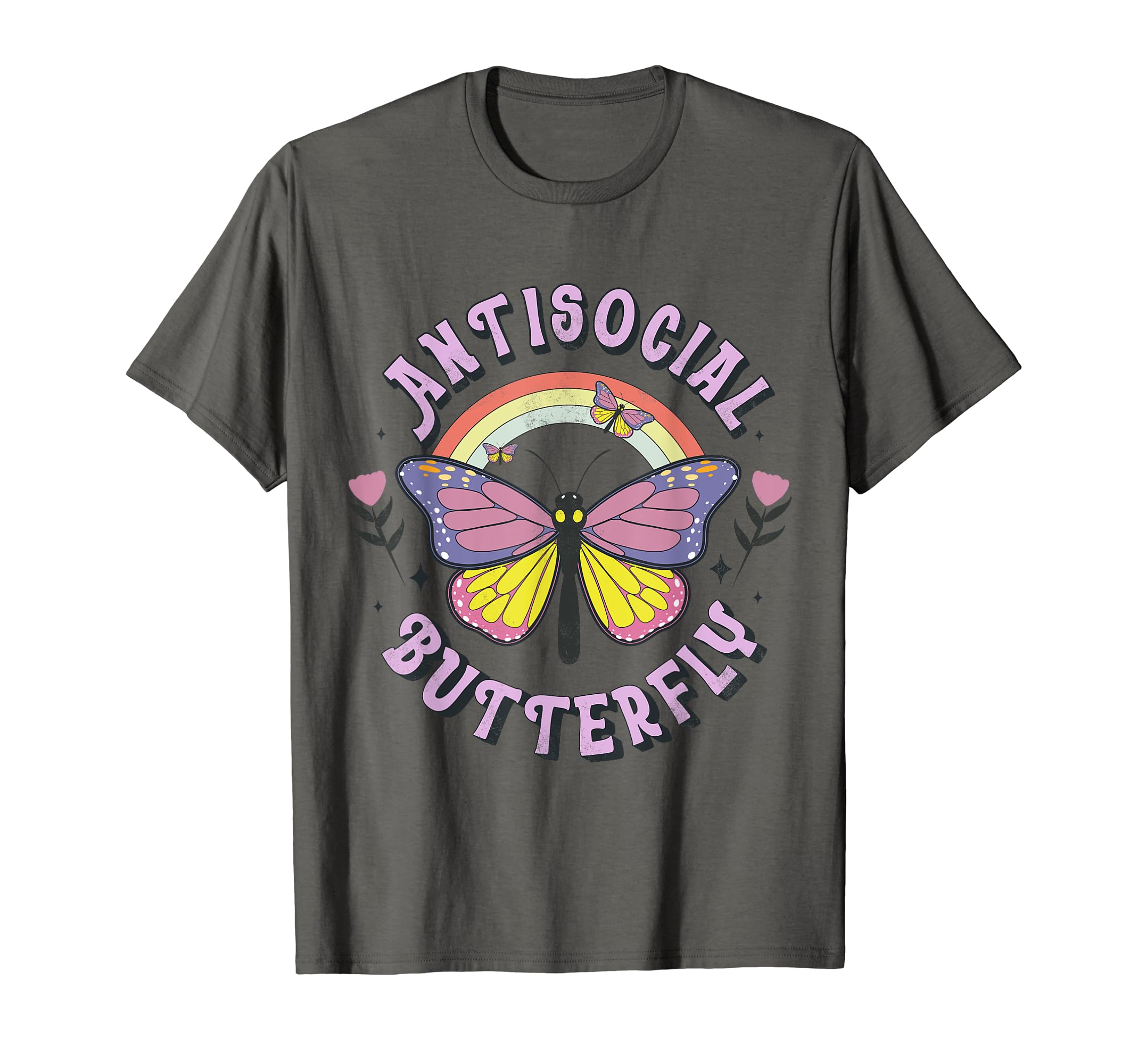 Antisocial Butterfly Tees Introvert T-Shirt - Graphic Print Men Women - T-Shirt, Sweatshirt, Hoodie