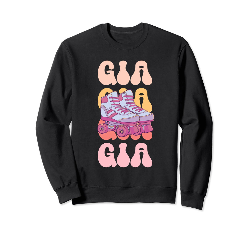 Gia Name Roller Skating Hobby Sweatshirt - Novelty Apparel for Adults - T-Shirt, Sweatshirt, Hoodie