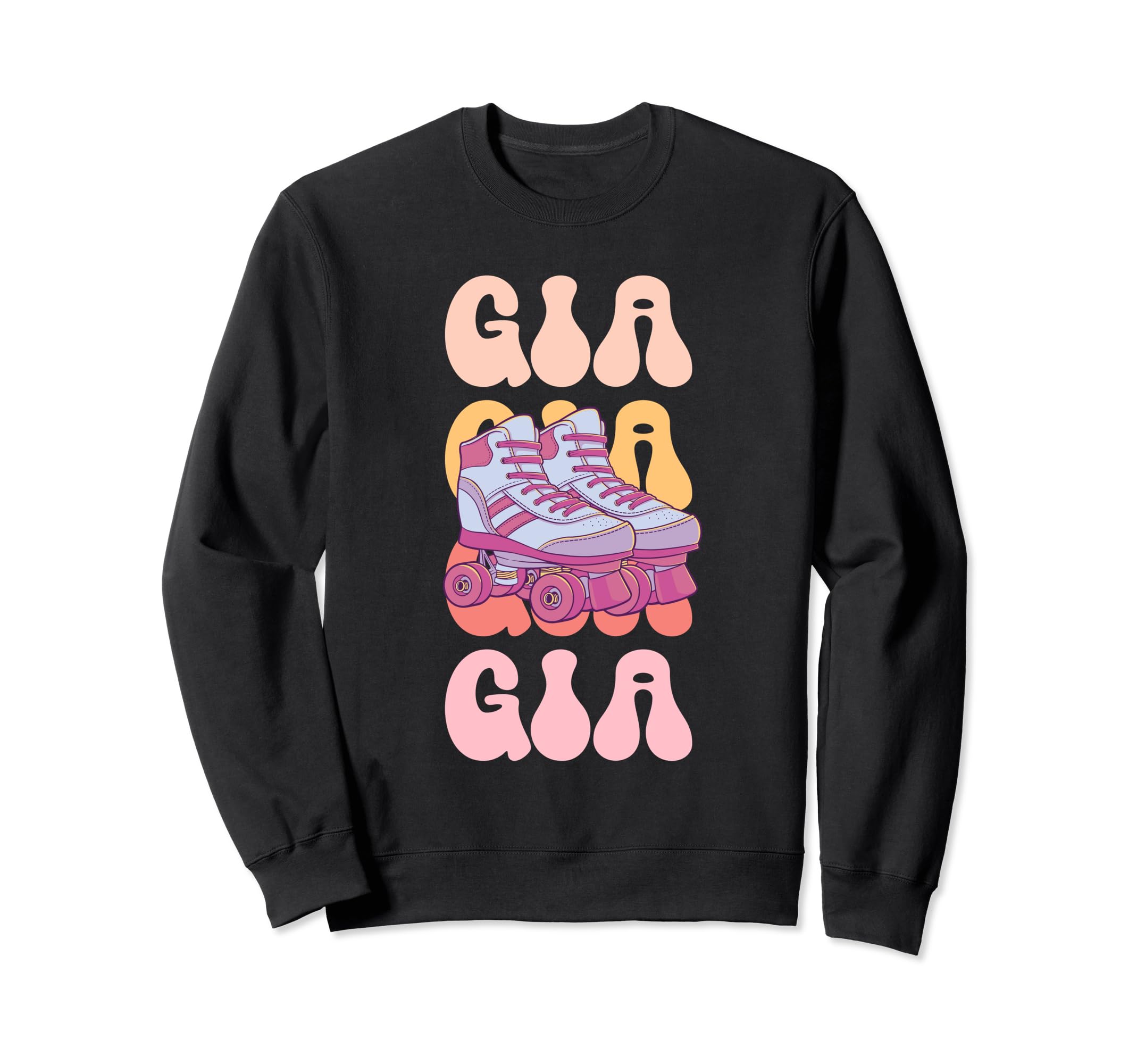 Gia Name Roller Skating Hobby Sweatshirt - Novelty Apparel for Adults - T-Shirt, Sweatshirt, Hoodie