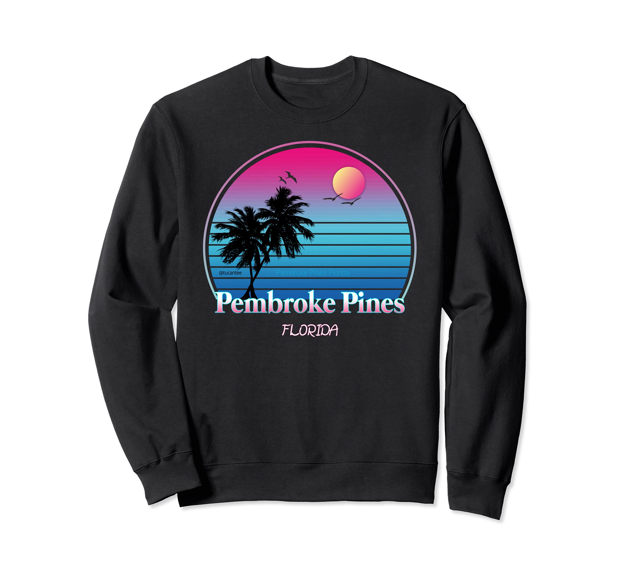 Pembroke Pines Florida Fl Sunset Sweatshirt - Trendy Graphic Unisex - T-Shirt, Sweatshirt, Hoodie