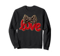Valentine Love Coquette Leopard Sweatshirt - Novelty Apparel for Adults - T-Shirt, Sweatshirt, Hoodie