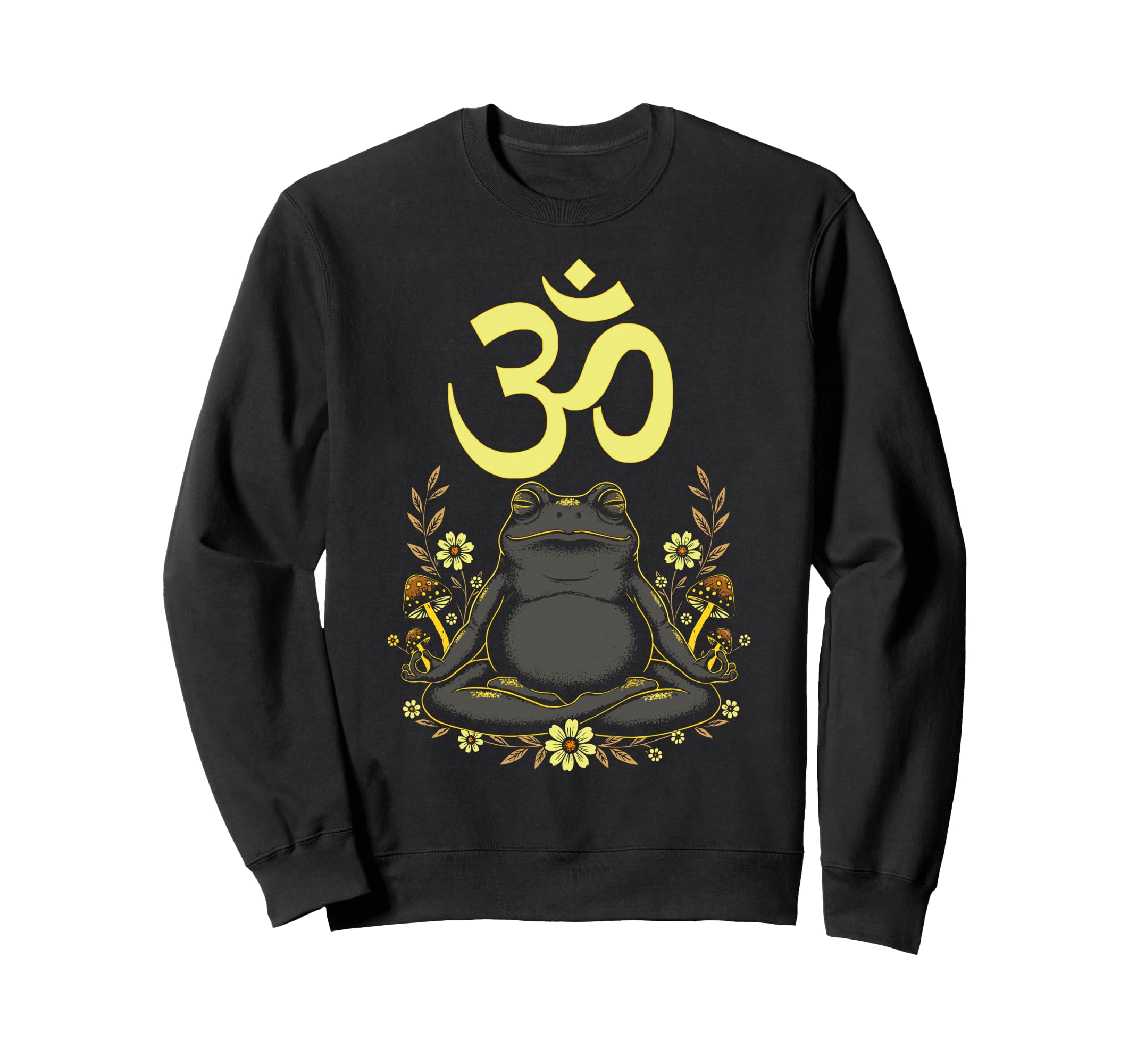 Meditating Frog Aum Zen Sweatshirt - Casual Everyday Wear for Adults - T-Shirt, Sweatshirt, Hoodie