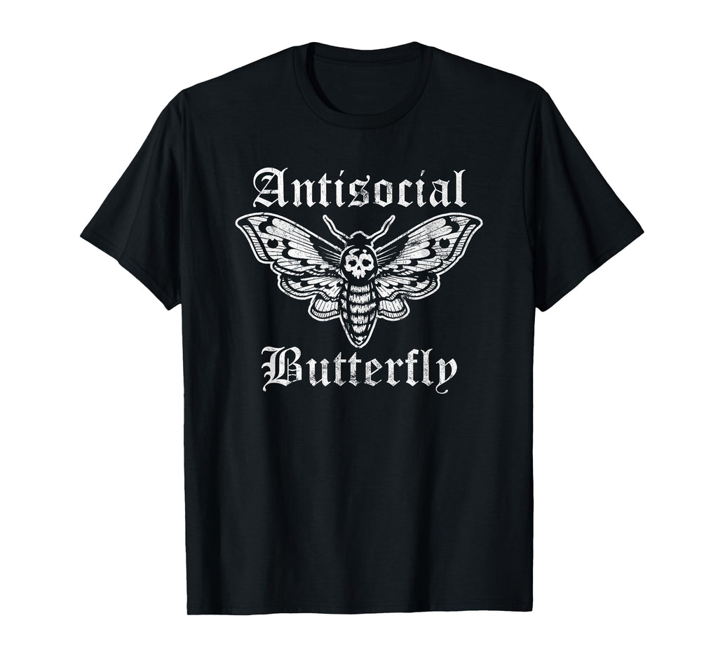 Funny Anti Social Butterfly Introvert T-Shirt - Novelty Apparel Unisex - T-Shirt, Sweatshirt, Hoodie