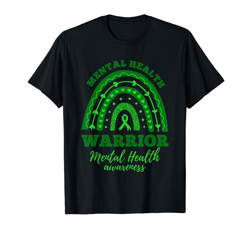 Warrior Mental Health Awareness T-Shirt - Minimalist Print Men Women - T-Shirt, Sweatshirt, Hoodie