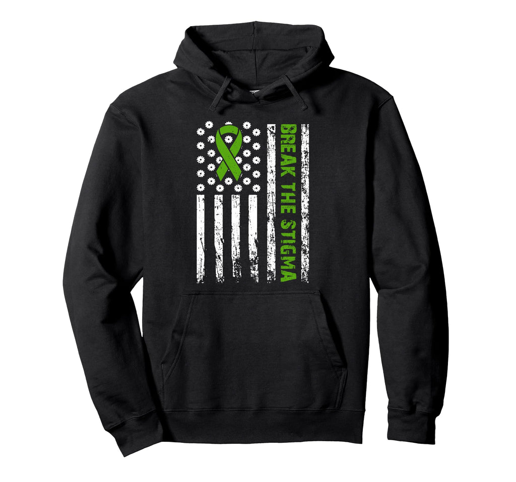 Mental Health Matters Break Stigma Hoodie - Unique Graphic for Adults - T-Shirt, Sweatshirt, Hoodie