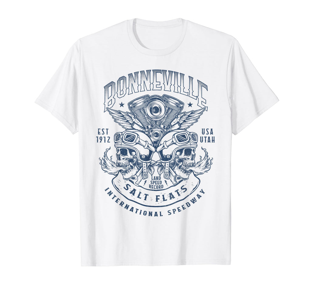 Bonneville Salt Flats Motorcycle T-Shirt - Aesthetic Graphic for Adults - T-Shirt, Sweatshirt, Hoodie