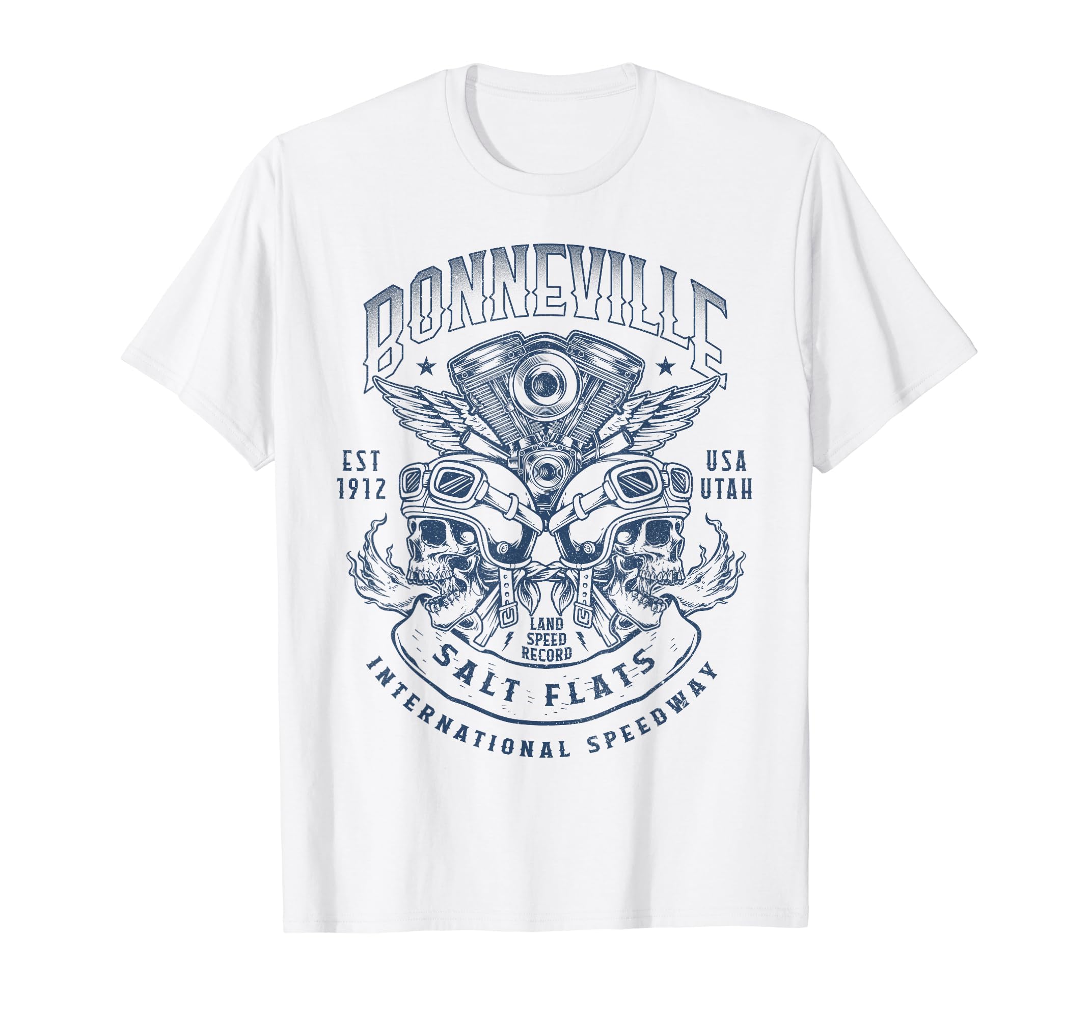 Bonneville Salt Flats Motorcycle T-Shirt - Aesthetic Graphic for Adults - T-Shirt, Sweatshirt, Hoodie