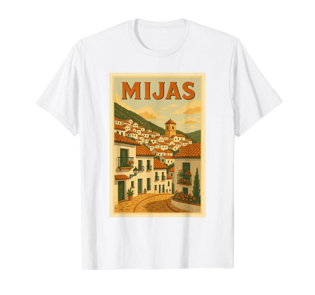 Mijas Spain Postcard Holiday Vacation T-Shirt - Streetwear Style Men Women - T-Shirt, Sweatshirt, Hoodie