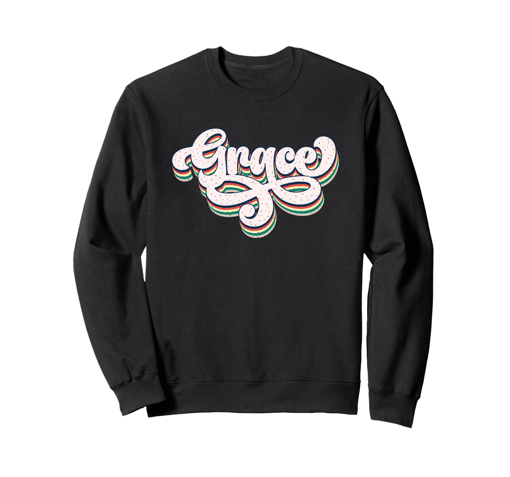 Graceful Typography Charm Sweatshirt - Novelty Apparel Unisex - T-Shirt, Sweatshirt, Hoodie