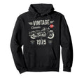 Born 1975 50Th Birthday Motorbike Hoodie - Streetwear Style for Adults - T-Shirt, Sweatshirt, Hoodie
