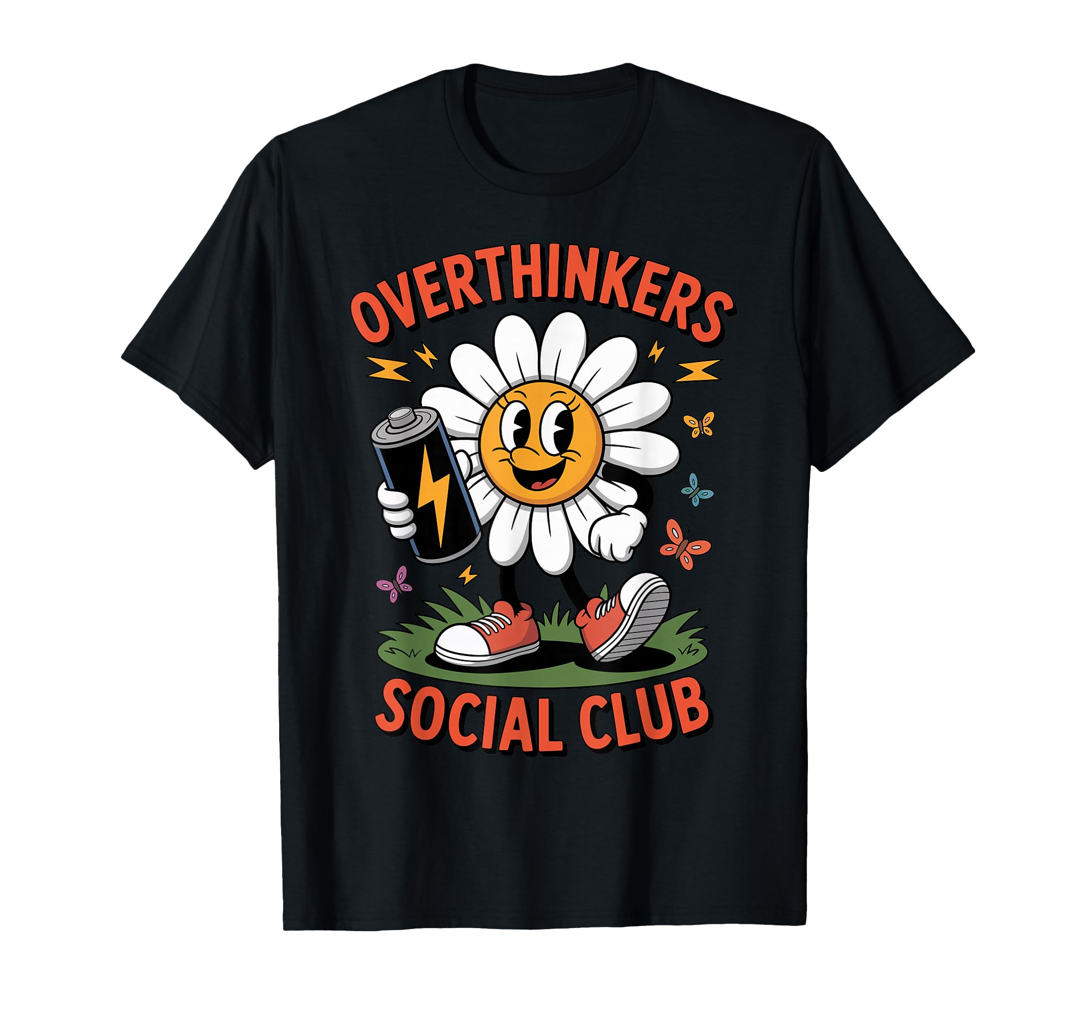 Overthinkers Social Club T-Shirt - Custom Art Print for Adults - T-Shirt, Sweatshirt, Hoodie