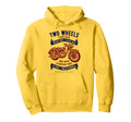 Two Wheels Forever Motorcycle Hoodie - Casual Everyday Wear Men Women - T-Shirt, Sweatshirt, Hoodie