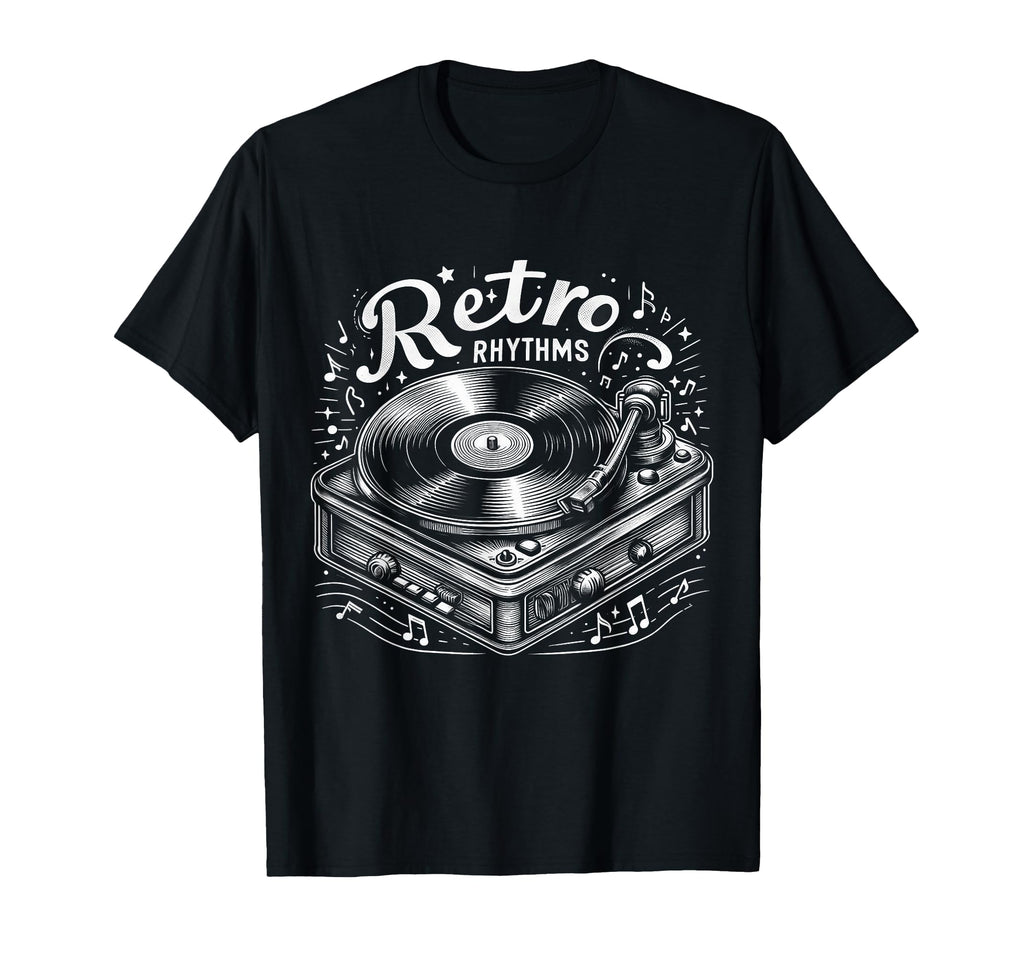 Turntable Melody Record Player Vibes T-Shirt - Graphic Print Men Women - T-Shirt, Sweatshirt, Hoodie