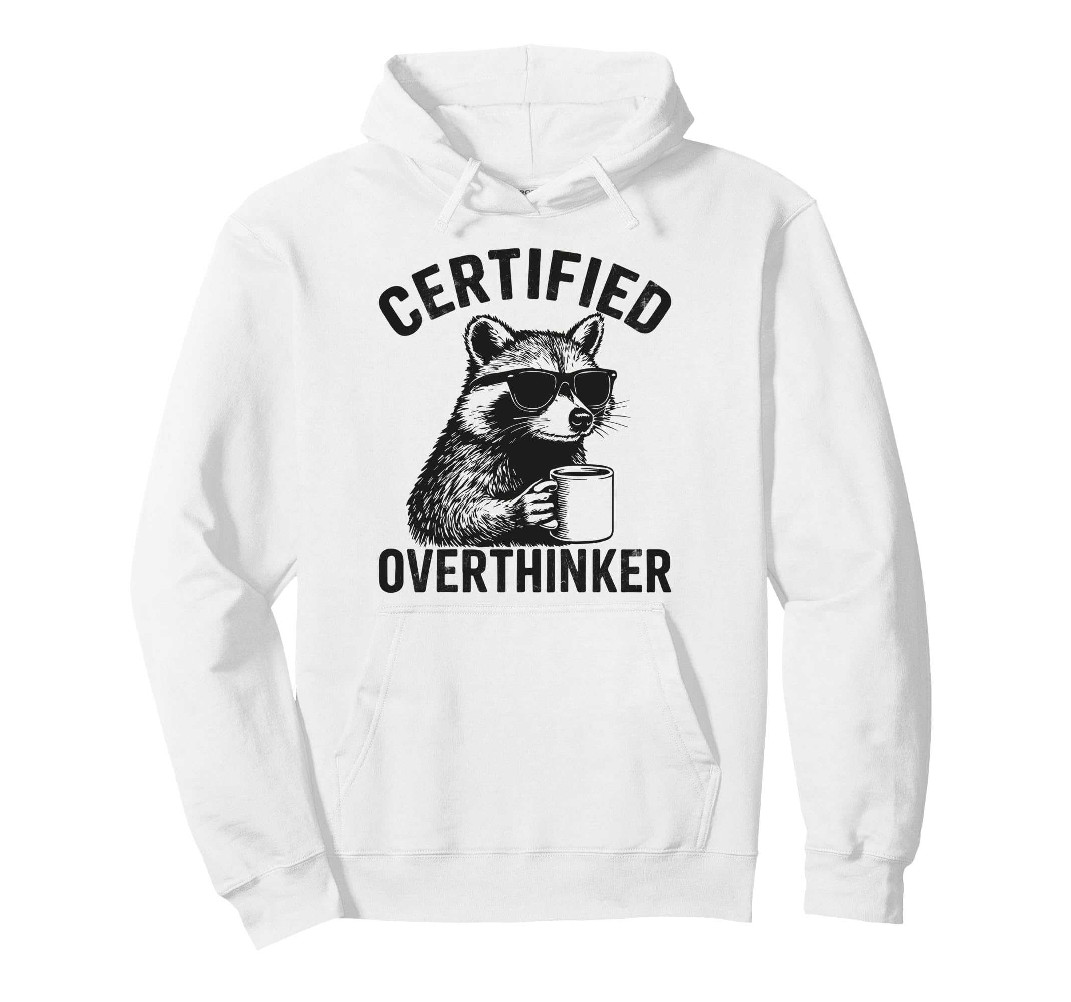 Certified Overthinker Funny Hoodie - Casual Everyday Wear for Adults - T-Shirt, Sweatshirt, Hoodie