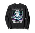 Ghost Meditating Under Moon Sweatshirt - Fun Novelty Design for Adults - T-Shirt, Sweatshirt, Hoodie
