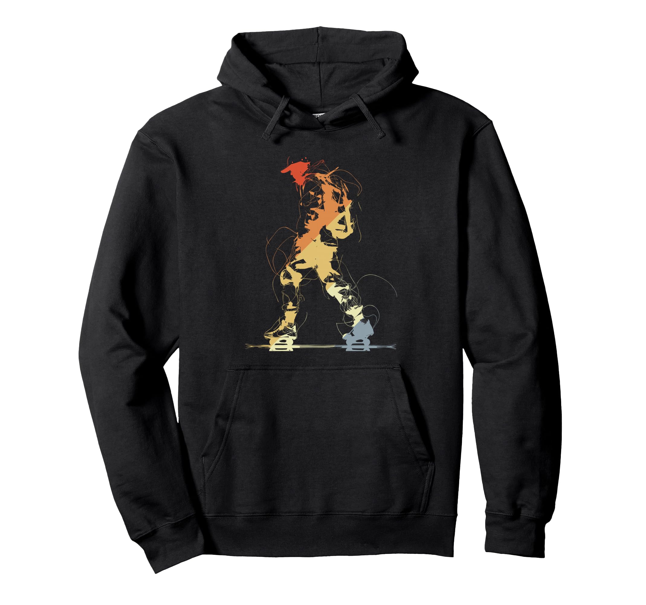Roller Skater Hoodie - Trendy Graphic Men Women - T-Shirt, Sweatshirt, Hoodie