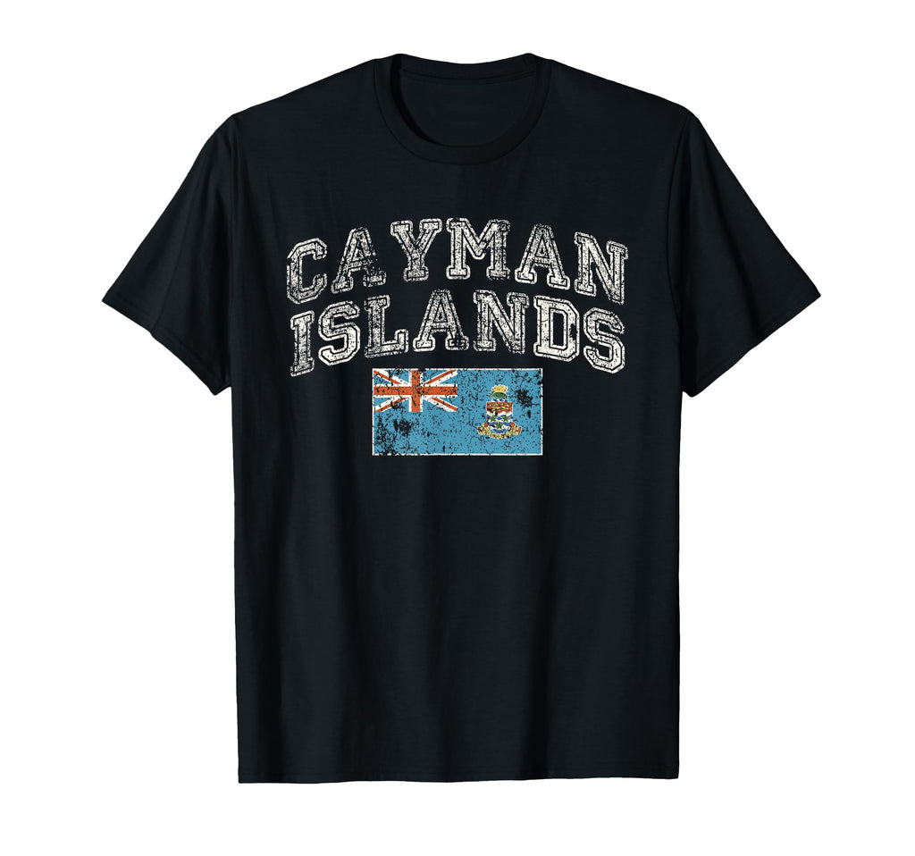 Faded Cayman Islands Flag T-Shirt - Unique Graphic for Adults - T-Shirt, Sweatshirt, Hoodie