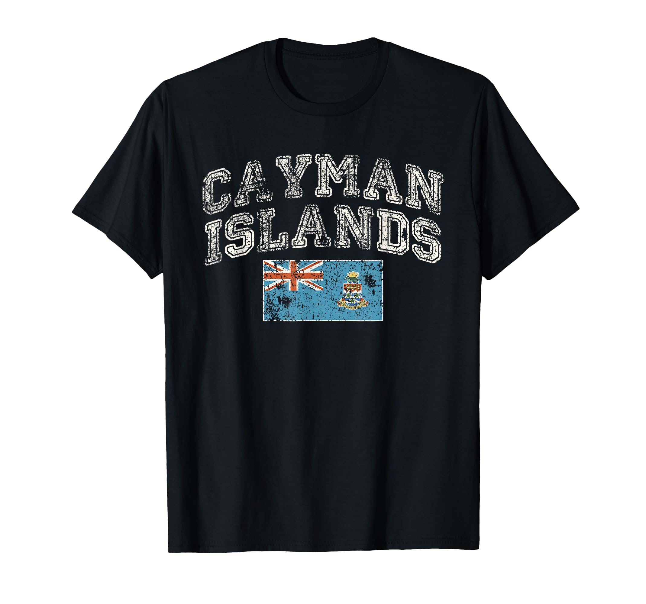 Faded Cayman Islands Flag T-Shirt - Unique Graphic for Adults - T-Shirt, Sweatshirt, Hoodie
