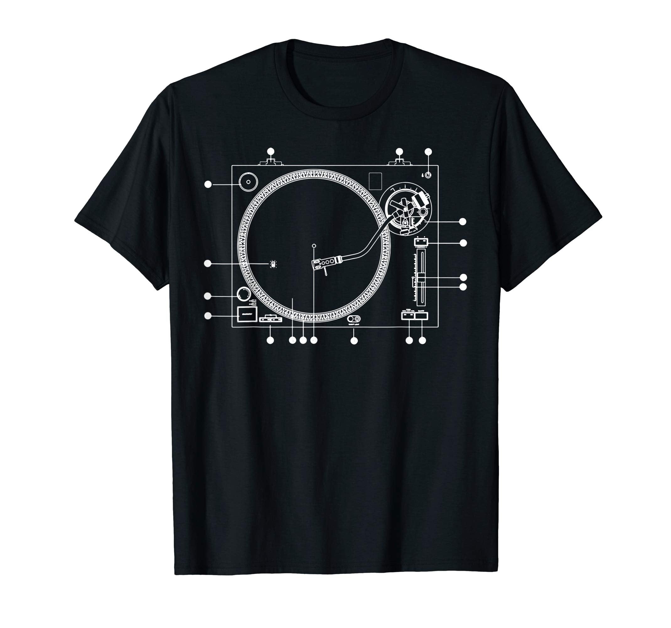 Blueprint Phonograph Vinyl Player T-Shirt - Casual Everyday Wear Men Women - T-Shirt, Sweatshirt, Hoodie