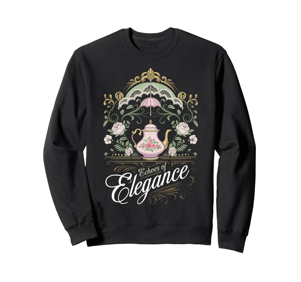 Floral Teapot Lovers Sweatshirt - Casual Everyday Wear Unisex - T-Shirt, Sweatshirt, Hoodie