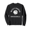 West Haven Baseball Distressed Sweatshirt - Novelty Apparel for Adults - T-Shirt, Sweatshirt, Hoodie