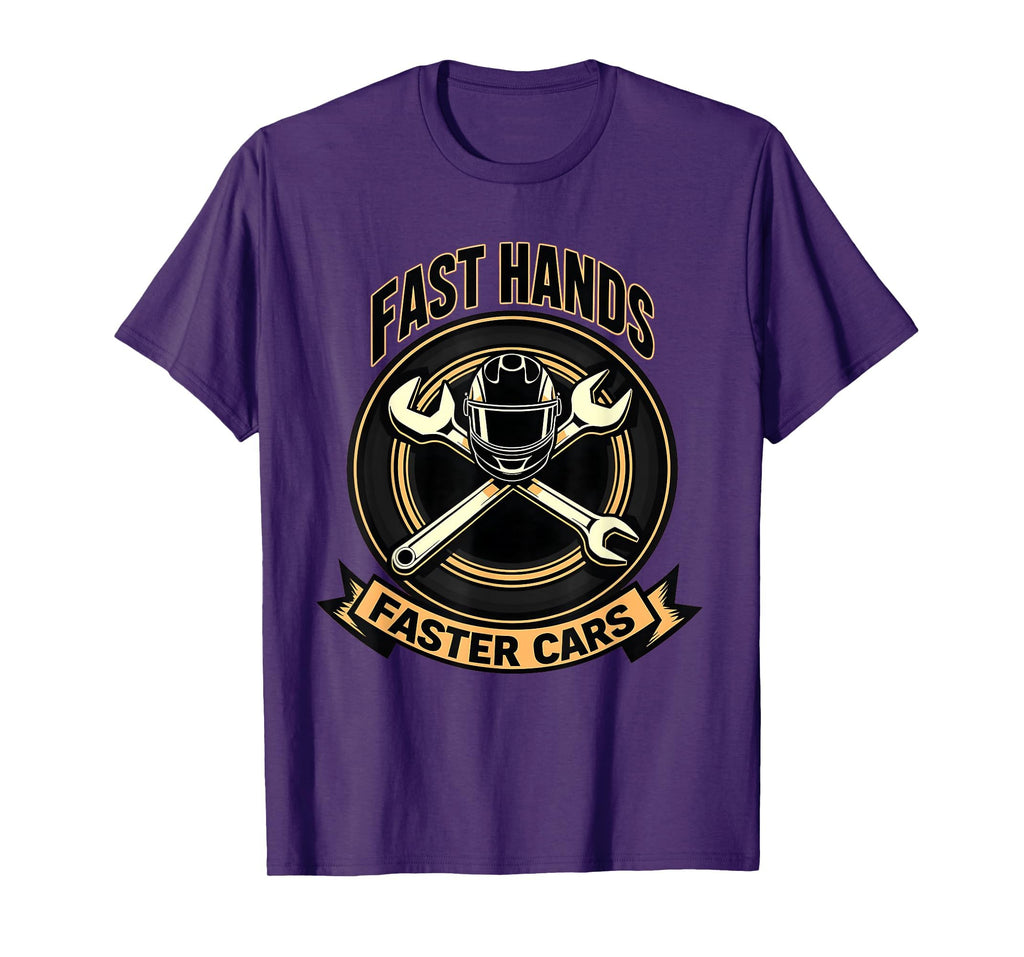 Fast Hands Faster Cars Pit Crew T-Shirt - Aesthetic Graphic for Adults - T-Shirt, Sweatshirt, Hoodie