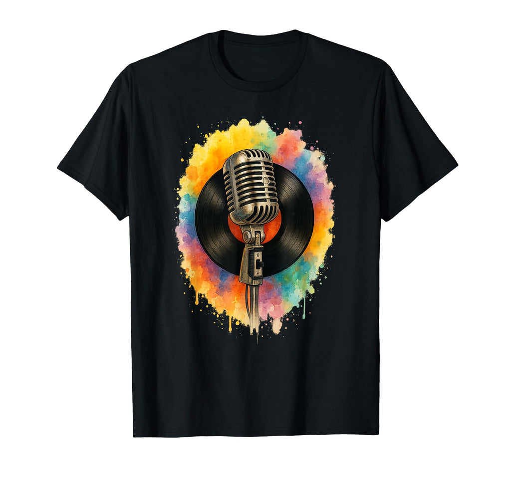 Vinyl Music Vinyl Player Music T-Shirt - Casual Everyday Wear for Adults - T-Shirt, Sweatshirt, Hoodie