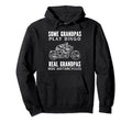Real Grandpas Ride Motorcycles Motorcycle Hoodie - Trendy Graphic Unisex - T-Shirt, Sweatshirt, Hoodie
