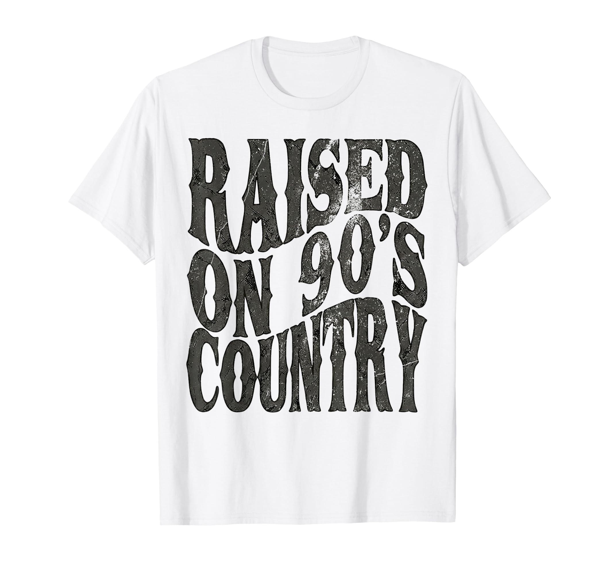 Raised 90S Country Music Western T-Shirt - Aesthetic Graphic Unisex - T-Shirt, Sweatshirt, Hoodie
