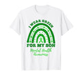 I Wear Green My Son Rainbow Mental T-Shirt - Minimalist Print Men Women - T-Shirt, Sweatshirt, Hoodie