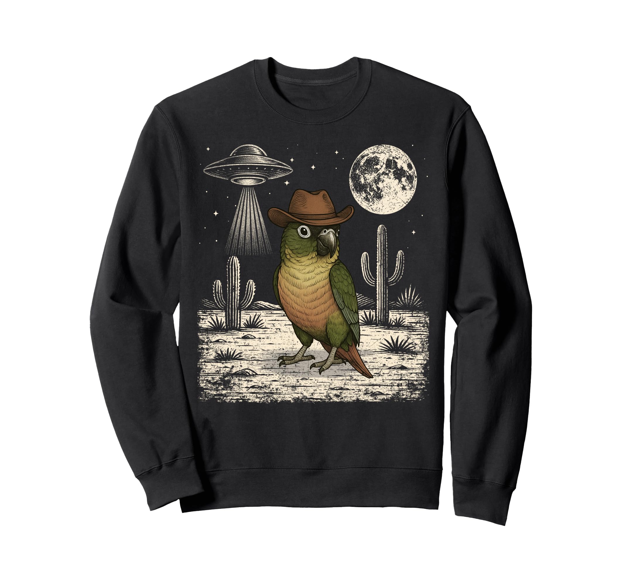 Funny Green Cheek Conure Parrot Sweatshirt - Aesthetic Graphic Men Women - T-Shirt, Sweatshirt, Hoodie